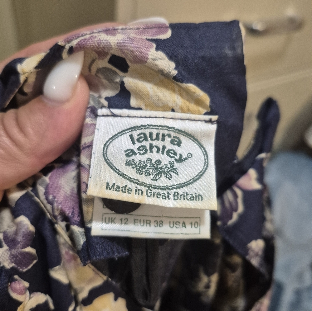Laura Ashley Made In Great Britain Cottage Core Maxi Dress 10 - Picture 10 of 11